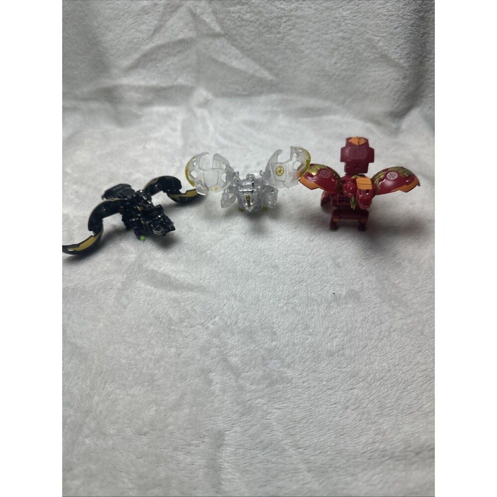 Set Of Three 3 Bakugan Battle Toys